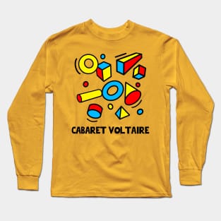 CABARET VOLTAIRE - 80s Styled Poster Design Long Sleeve T-Shirt